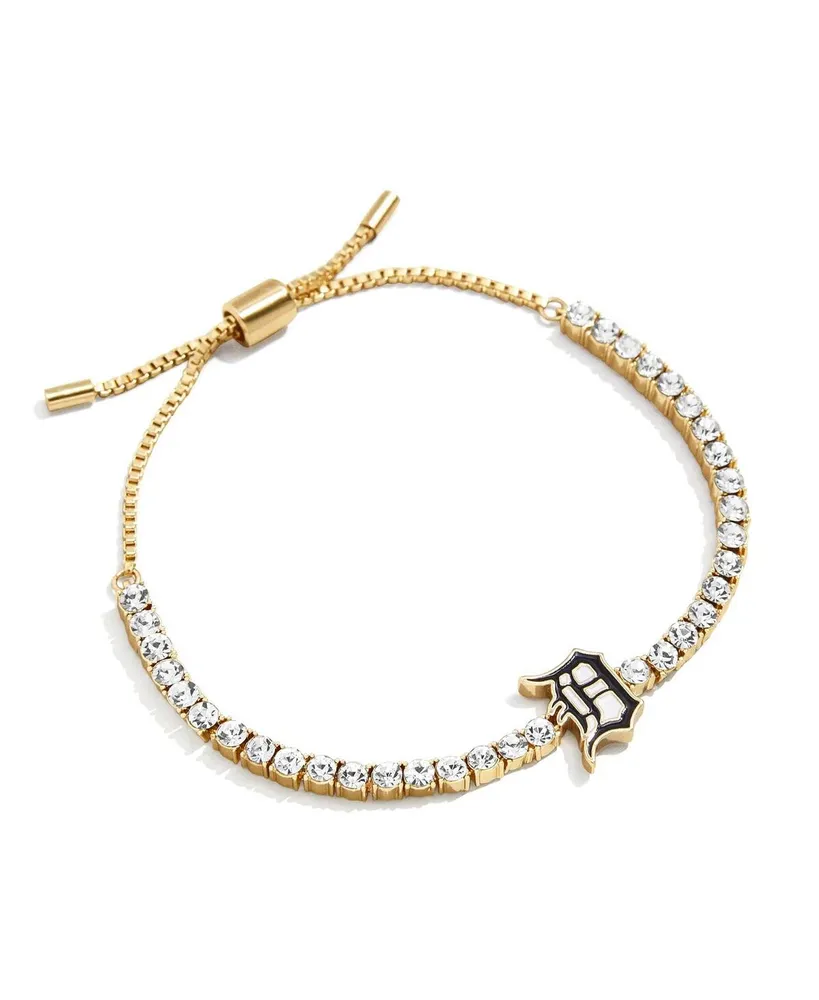 Women's Baublebar Detroit Tigers Pull-Tie Tennis Bracelet - Gold