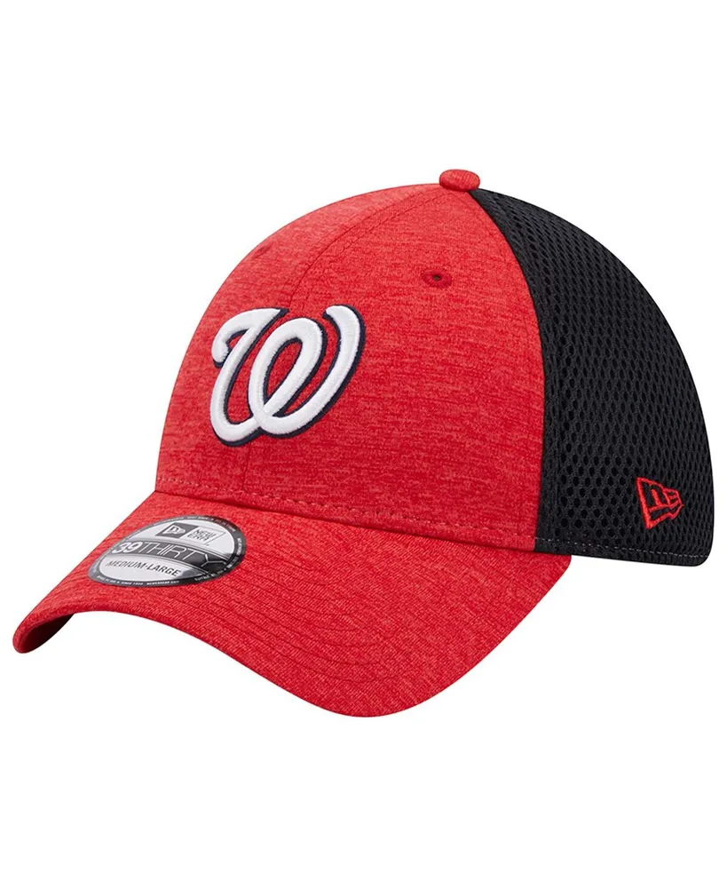 Men's New Era Red Washington Nationals Shadow Neo 39THIRTY Flex Hat