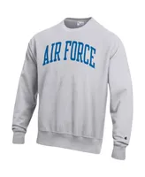 Men's Champion Heathered Gray Air Force Falcons Arch Reverse Weave Pullover Sweatshirt
