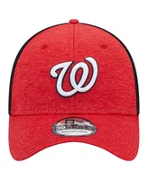 Men's New Era Red Washington Nationals Shadow Neo 39THIRTY Flex Hat