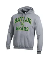 Men's Champion Heather Gray Baylor Bears High Motor Pullover Hoodie