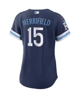 Women's Nike Whit Merrifield Navy Kansas City Royals Alternate Connect Replica Player Jersey