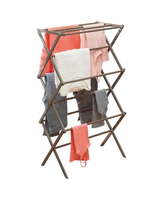 mDesign Tall Collapsible Foldable Laundry Drying Rack