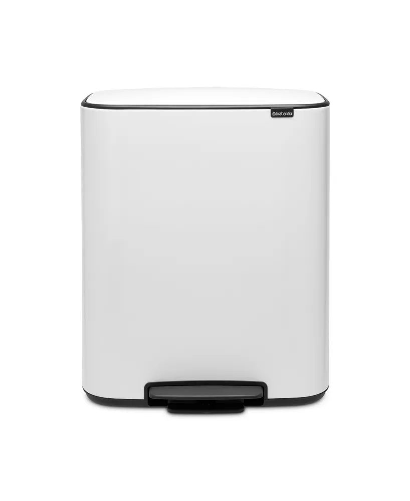 Bo Step on Dual Compartment Trash Can, 2 x 8 Gallon, 2 x 30 Liter