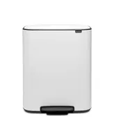 Bo Step on Dual Compartment Trash Can, 2 x 8 Gallon, 2 x 30 Liter