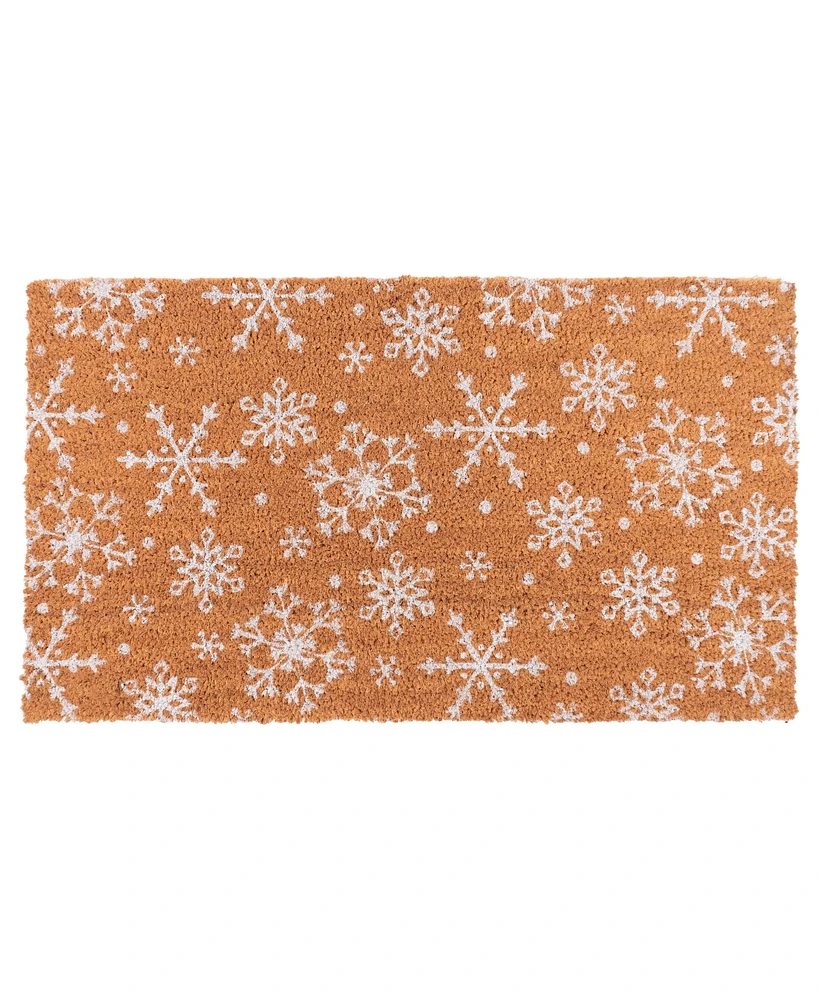 Kaf Home Coir Doormat, Snowflake