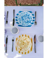 Vietri Amalfitana Stripe Dinner Plate 10"