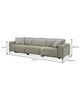 Closeout! Adney 121" 3 Pc Zero Gravity Fabric Sectional with 2 Power Recliners, Created for Macy's