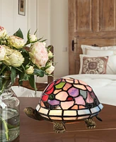 Dale Tiffany Toto Turtle Floral Accent Lamp