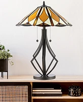 Dale Tiffany Diamond Flare Table Lamp