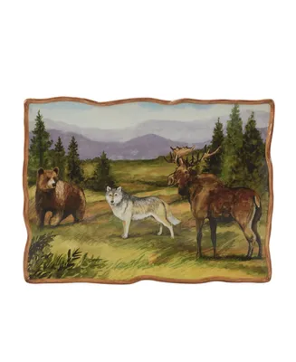 Certified International Mountain Summit Rectangular Platter