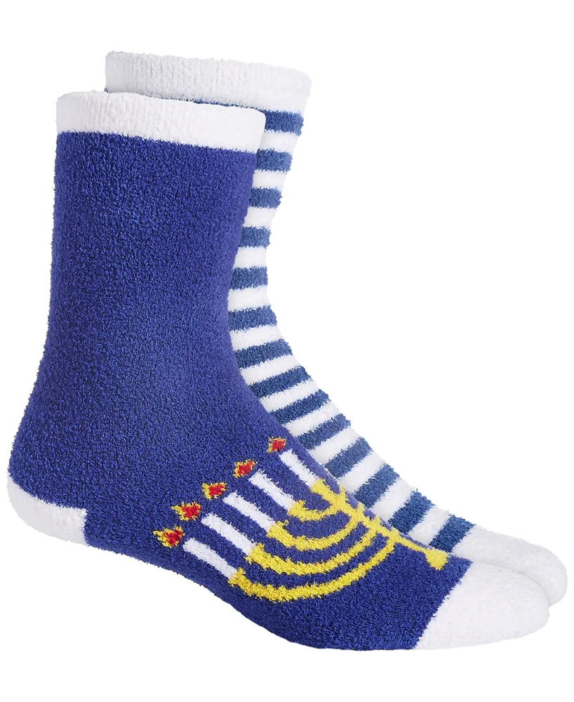 Charter Club Women's 2-Pack Holiday Fuzzy Butter Socks