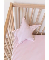 Gots Certified Organic Knit Cotton Crib Sheets, Rose Pink
