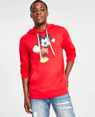 Hybrid Men's Mickey Oh Boy He Coming Graphic Hoodie