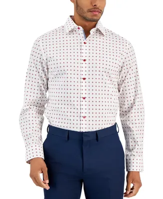 Bar Iii Men's Slim-Fit Needlepoint Dress Shirt, Created for Macy's