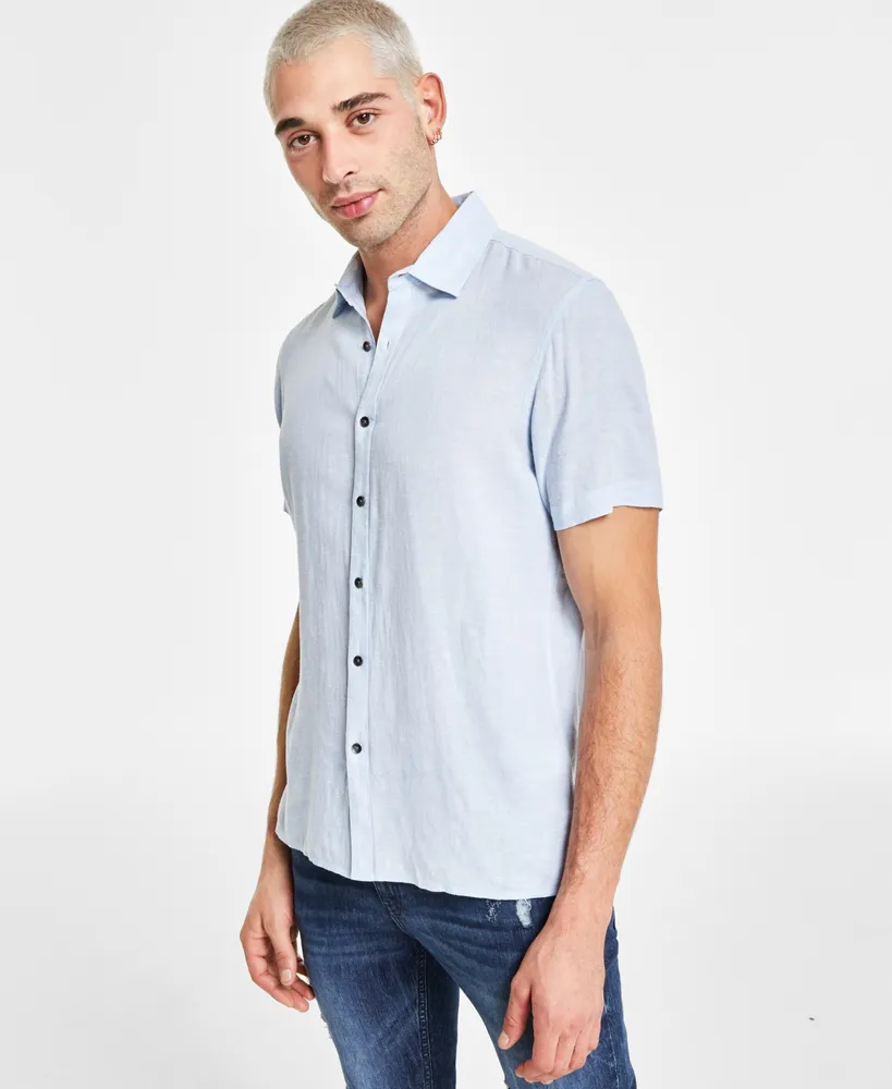 I.n.c. International Concepts Men's Regular-Fit Linen Shirt