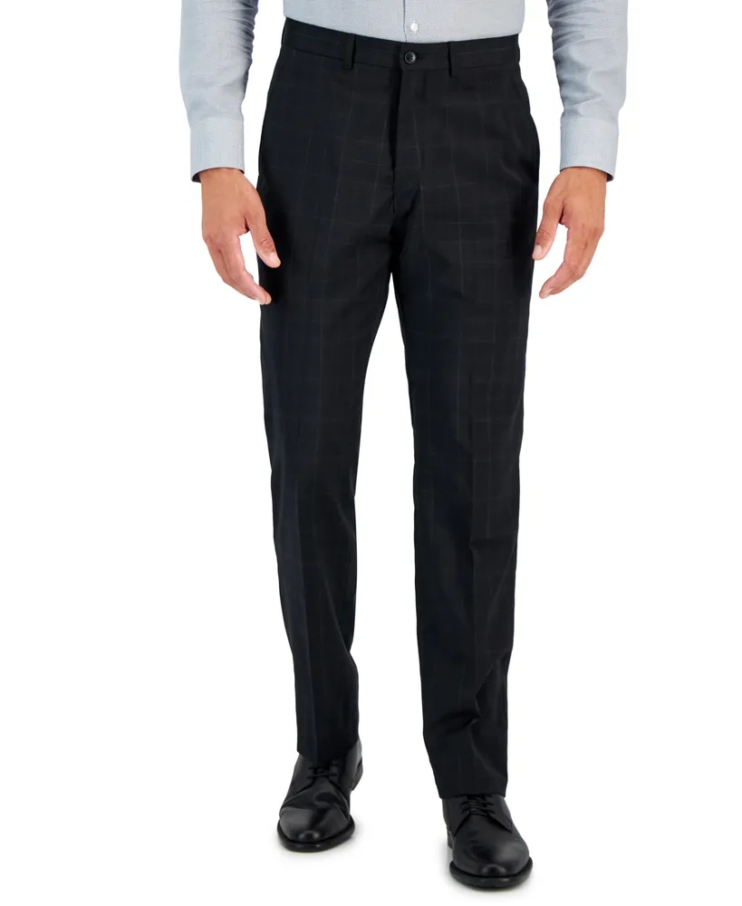 Chinos Pants Men Slim Fit Men's Trousers Suit Pants Ankle-Length Zipper  Pants Casual Pocket Pleated Solid Men's pants Black XL - Walmart.com