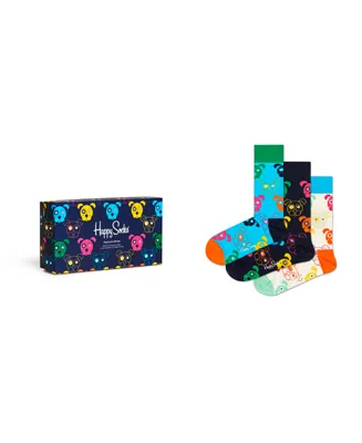 Happy Socks Mixed Dog Socks Gift Set, Pack of 3
