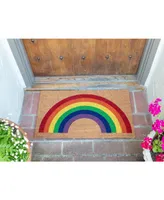 Kaf Home Coir Doormat, Rainbow