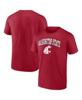 Men's Fanatics Crimson Washington State Cougars Campus T-shirt