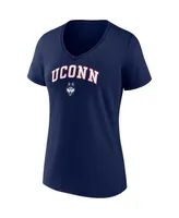 Women's Fanatics Navy UConn Huskies Evergreen Campus V-Neck T-shirt