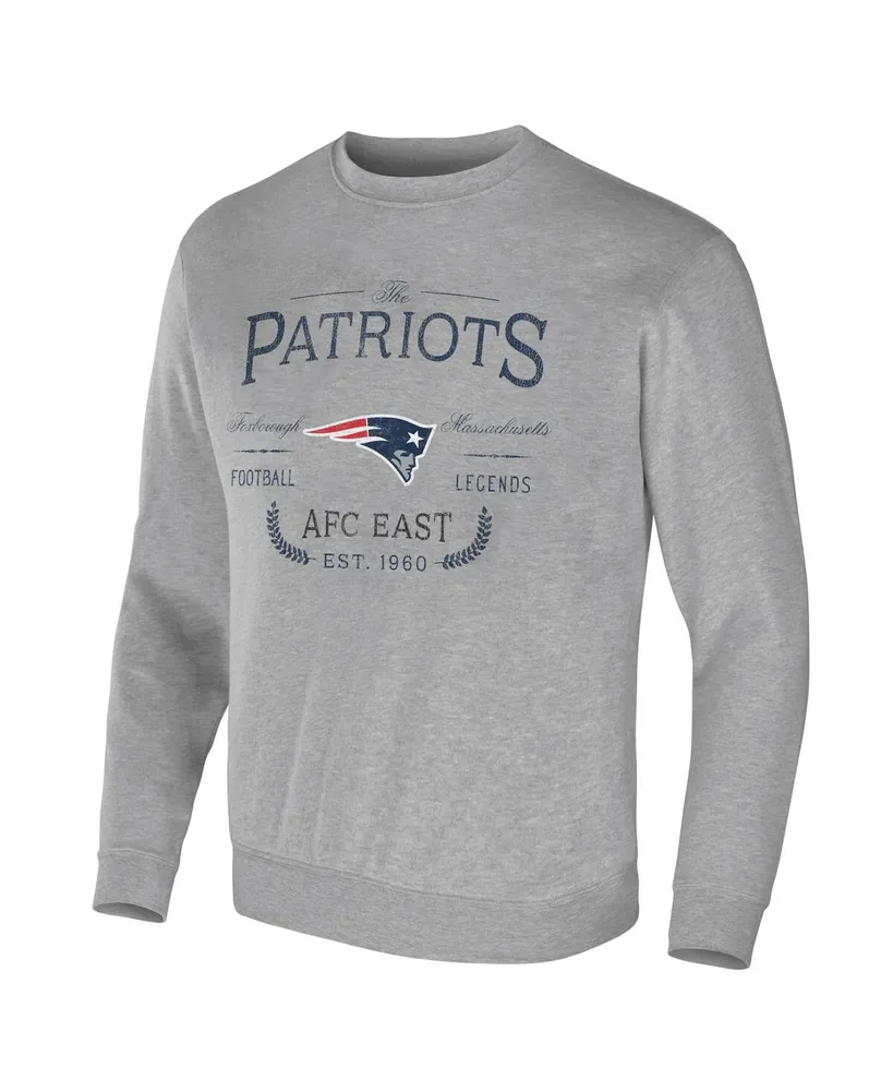 Men's Nfl x Darius Rucker Collection by Fanatics Heather Gray New England Patriots Pullover Sweatshirt