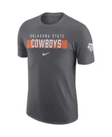 Men's Nike Charcoal Oklahoma State Cowboys Campus Gametime T-shirt