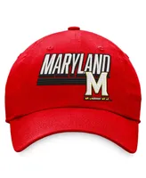 Men's Top of the World Red Maryland Terrapins Slice Adjustable Hat