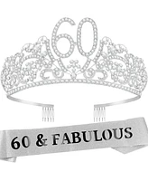 Meant2tobe 60th Birthday Sash and Tiara for Women