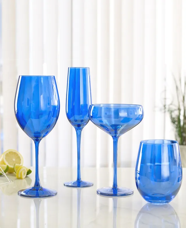 Small Wine Glasses - Matching Set of 3 - Different Colors - 4.5