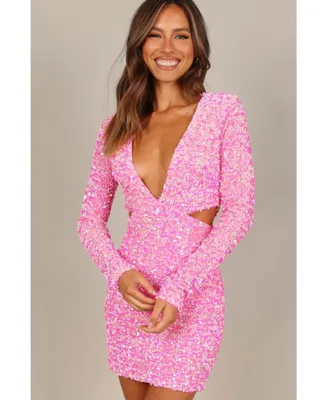 Petal and Pup Women's Kelly Long Sleeve Sequin Mini Dress