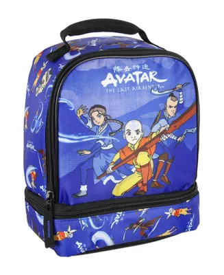 Nickelodeon Avatar The Last Airbender Character Aang Katara Sokka Zuko Cartoon Dual Compartment Lunch Box Bag