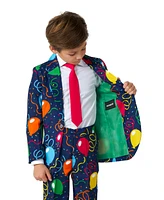 Suitmeister Big Boys Confetti Balloons Button Closure Suit Set