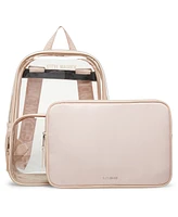 Steve Madden Clear Backpack with Laptop Pouch