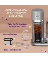 Mr. Coffee 4-in-1 Single-Serve Latte Lux, Iced Hot Coffee Maker with Milk Frother