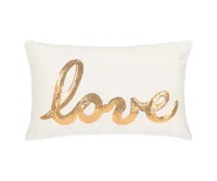 Safavieh First Comes Love 12" x 18" Pillow