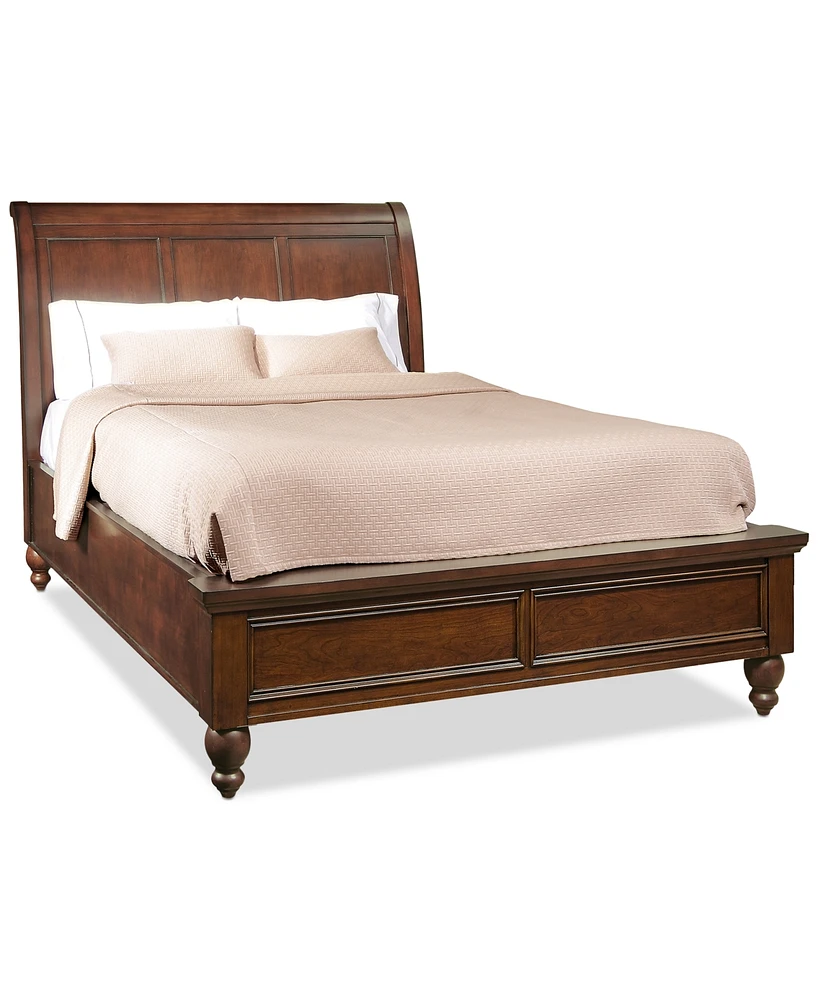 Cambridge Brown Sleigh Queen Bed