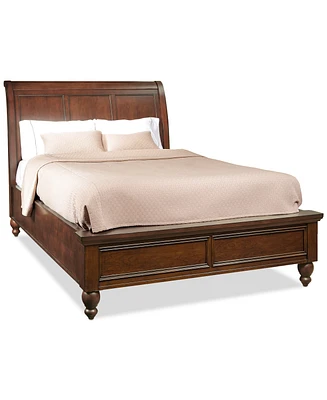 Closeout! Cambridge Brown Sleigh Queen Bed