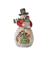 Jim Shore Snowman with Arms Full Gifts Figurine