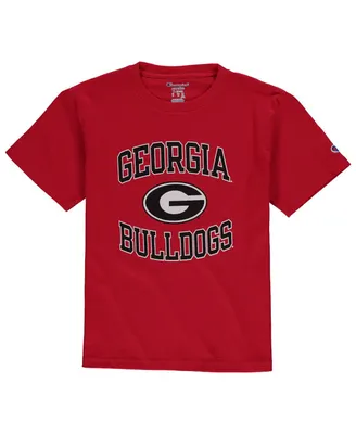 Big Boys Champion Red Georgia Bulldogs Circling Team Jersey T-shirt