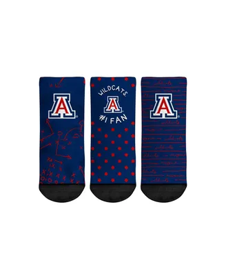 Toddler Boys and Girls Rock 'Em Socks Arizona Wildcats #1 Fan 3-Pack Crew Socks Set