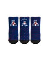 Toddler Boys and Girls Rock 'Em Socks Arizona Wildcats #1 Fan 3-Pack Crew Socks Set