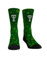 Men's and Women's Rock 'Em Socks Texas Tech Red Raiders St. Patrick's Day Shamrock Crew