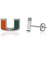 Women's Dayna Designs Miami Hurricanes Enamel Post Earrings