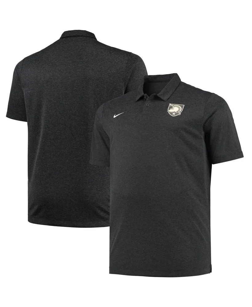 Men's Nike Heathered Black Army Black Knights Big and Tall Performance Polo Shirt