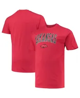 Men's Champion Cardinal Arkansas Razorbacks Big and Tall Arch Over Wordmark T-shirt