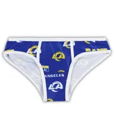 Women's Concepts Sport Navy Los Angeles Rams Breakthrough Allover Print Knit Panty