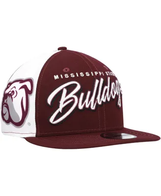 Men's New Era Maroon Mississippi State Bulldogs Outright 9FIFTY Snapback Hat