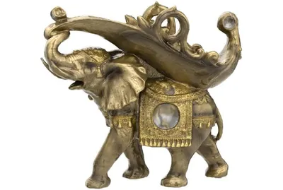 Fc Design Thai Elephant Decorative Wine Bottle Holder Wine Rest Statue Home Decor Wine Rack Display Home Decor Perfect Gift for House Warming, Holiday