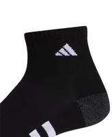 adidas Men's 3-pk. Cushioned Quarter Logo Socks